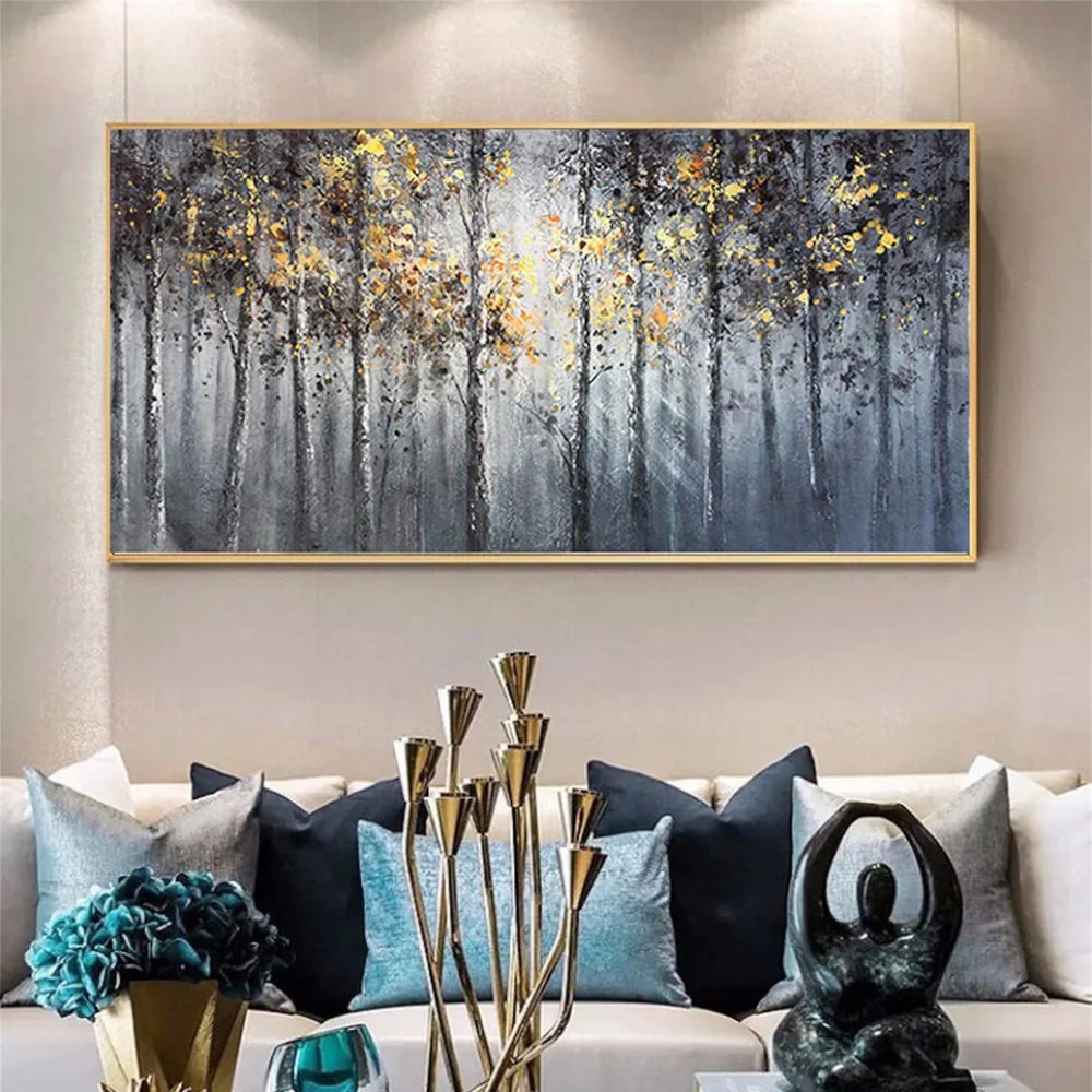 Abstract Flower And Tree Canvas Art #MF009