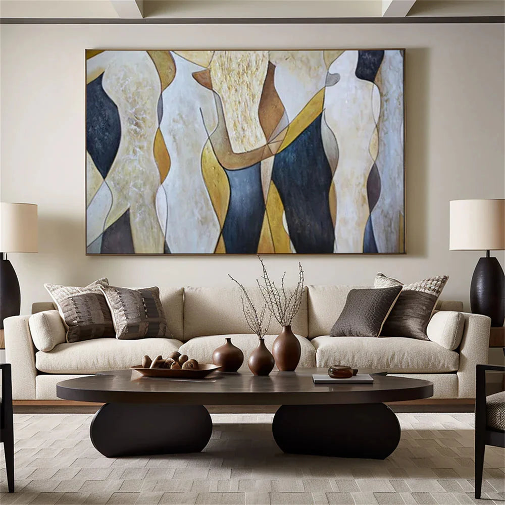 Colorful Abstract Portrait Wall Art # LA016