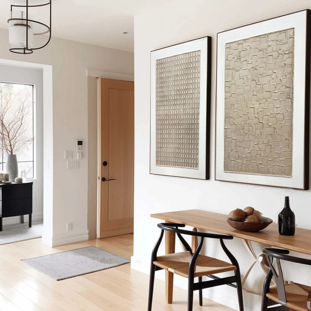 Wabi Sabi Textured Wall Art Set of 2 #VS056