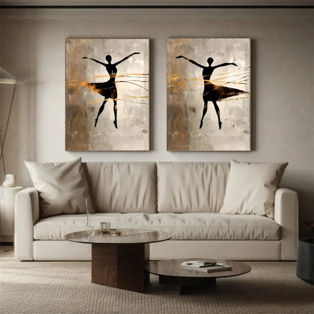 Abstract Portrait Set of 2 Wall Art # LA017