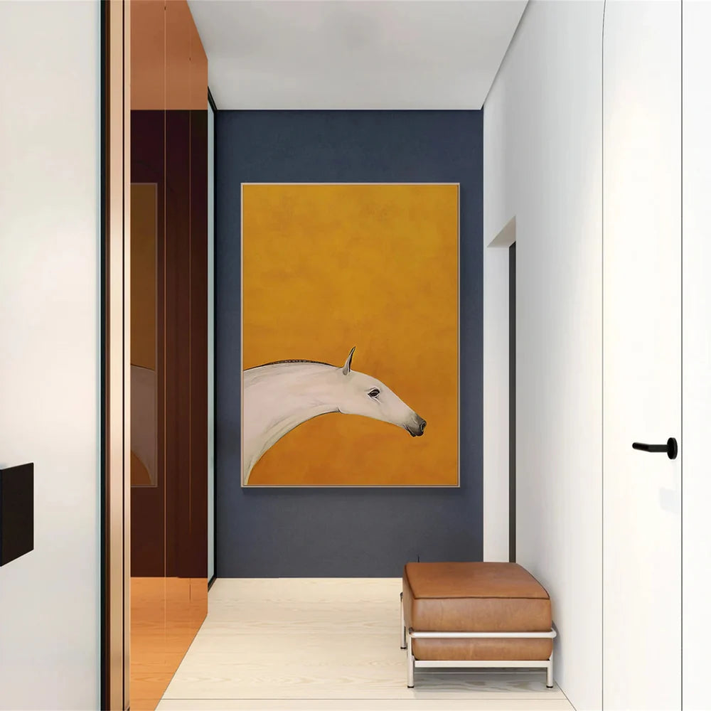 Abstract Animal Horse Canvas Art #DW004