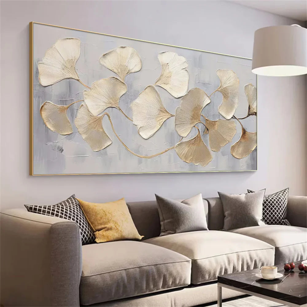 Abstract Flower And Tree Textured Canvas Art #MF001