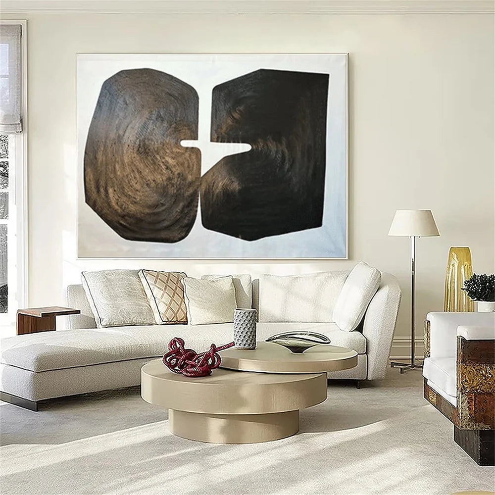 Black and White Minimalist Canvas Art #WZ065