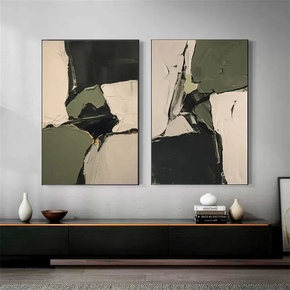 Abstract Textured Wall Art Set of 2 #VA076