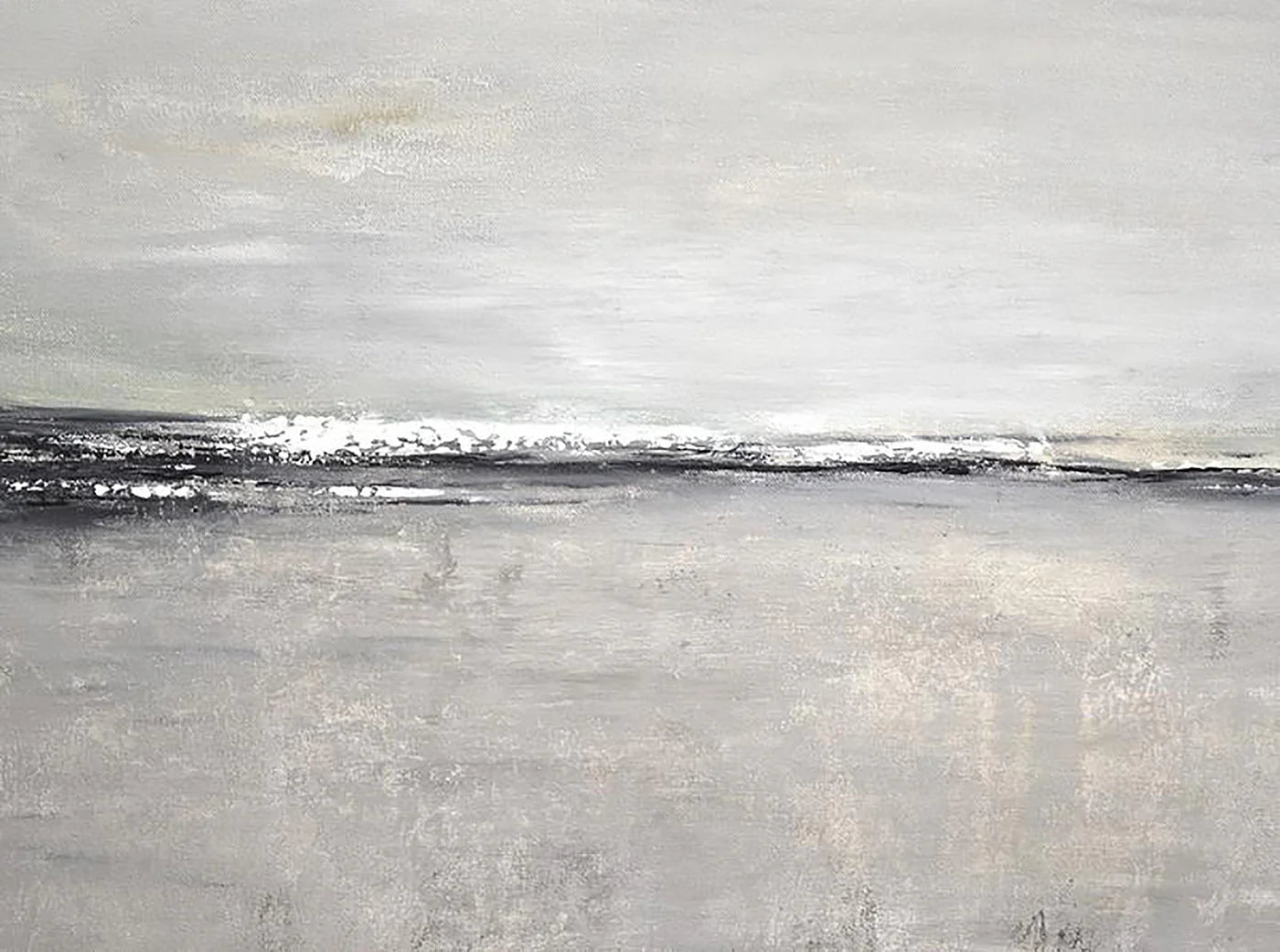 Minimalist Ocean And Sky Canvas Art #OC045