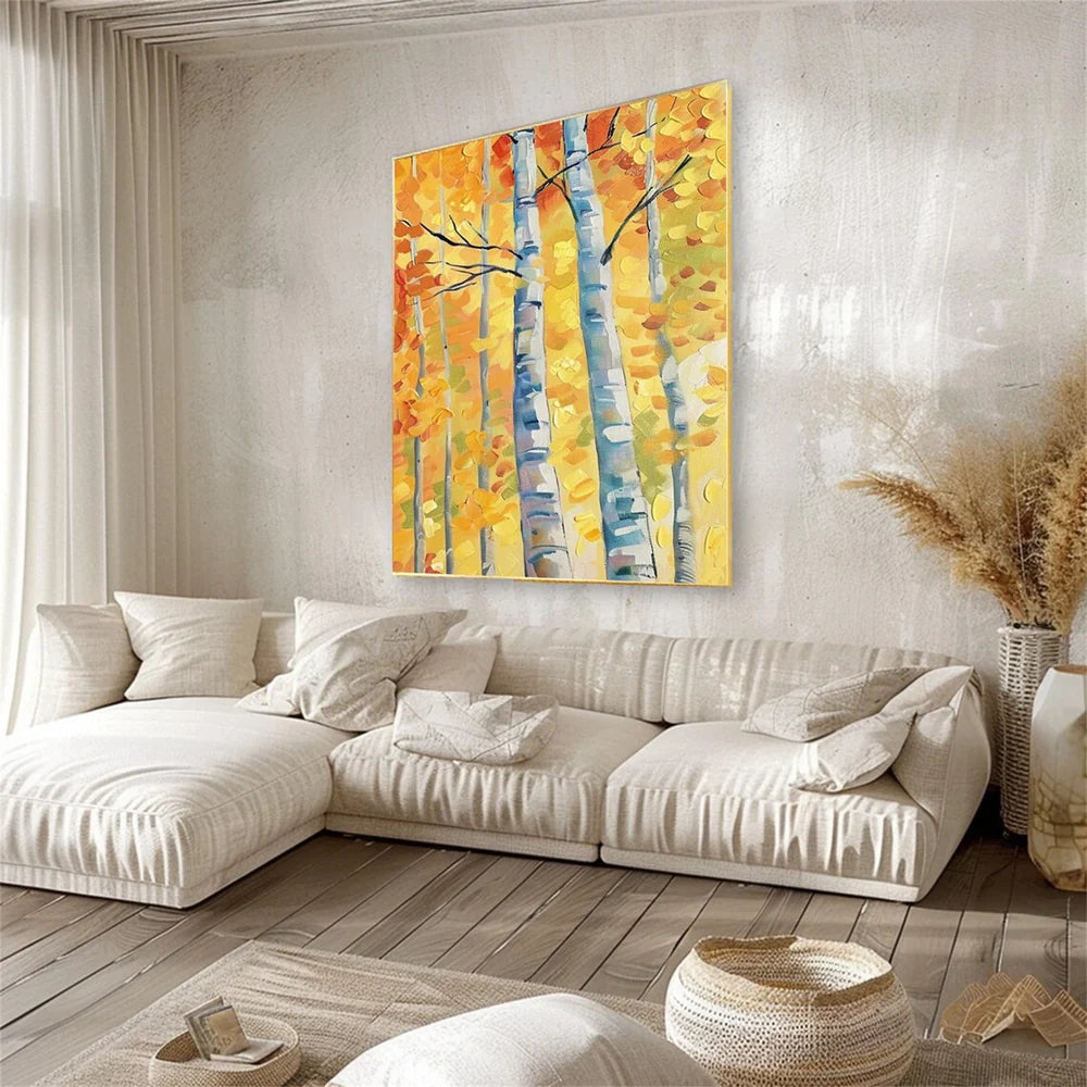 Colorful Abstract Flower And Tree Canvas Art Set of 2 #MF041