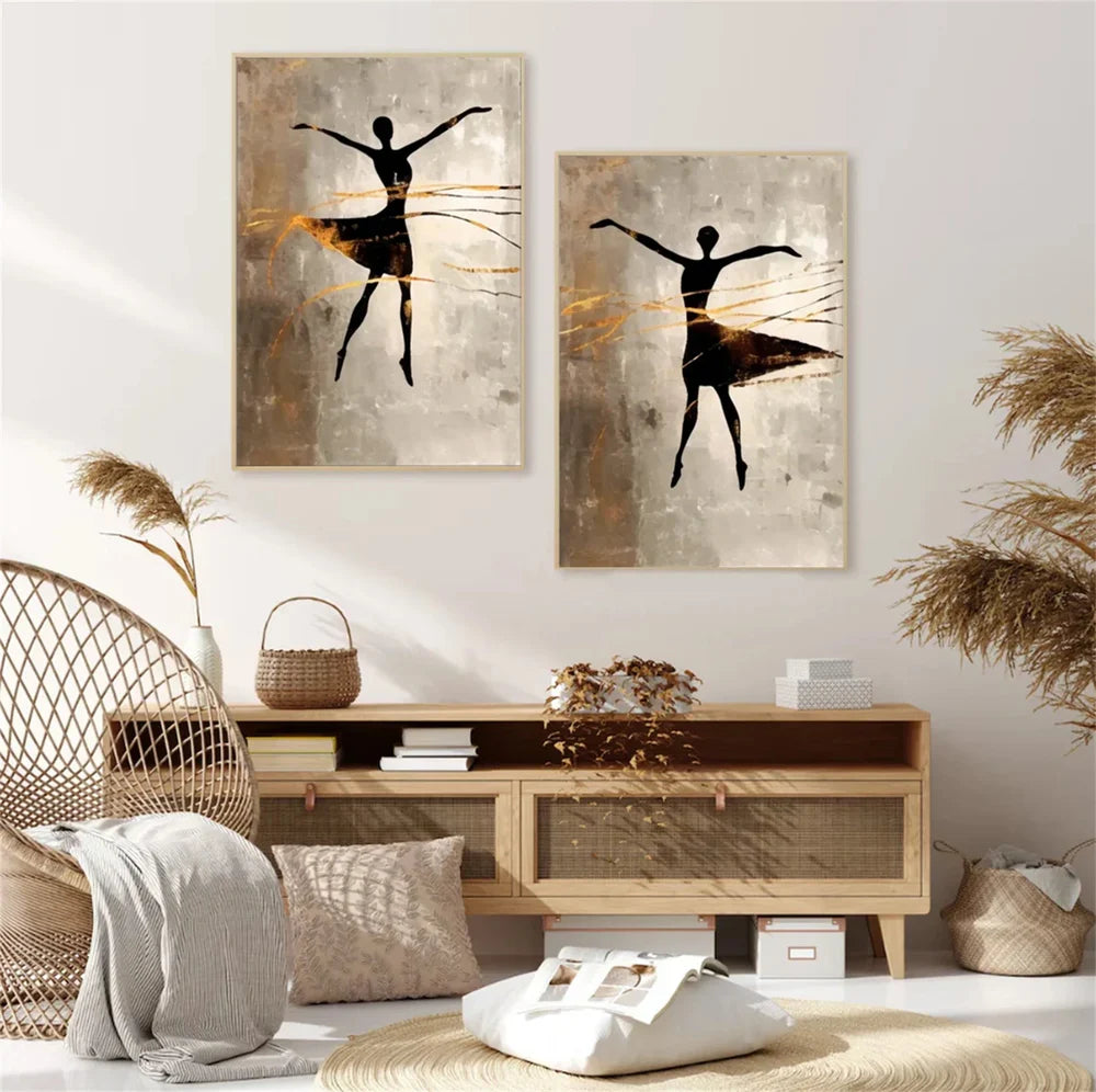 Abstract Portrait Set of 2 Wall Art # LA017