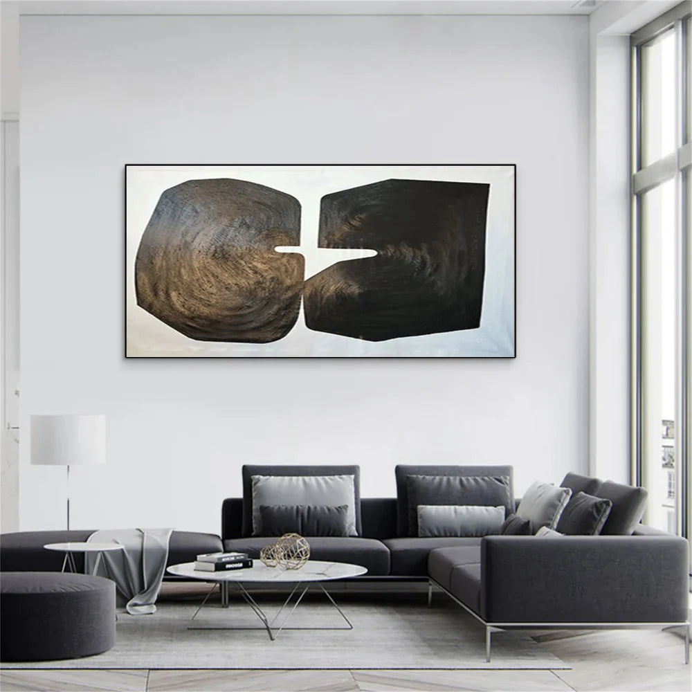 Black and White Minimalist Canvas Art #WZ065