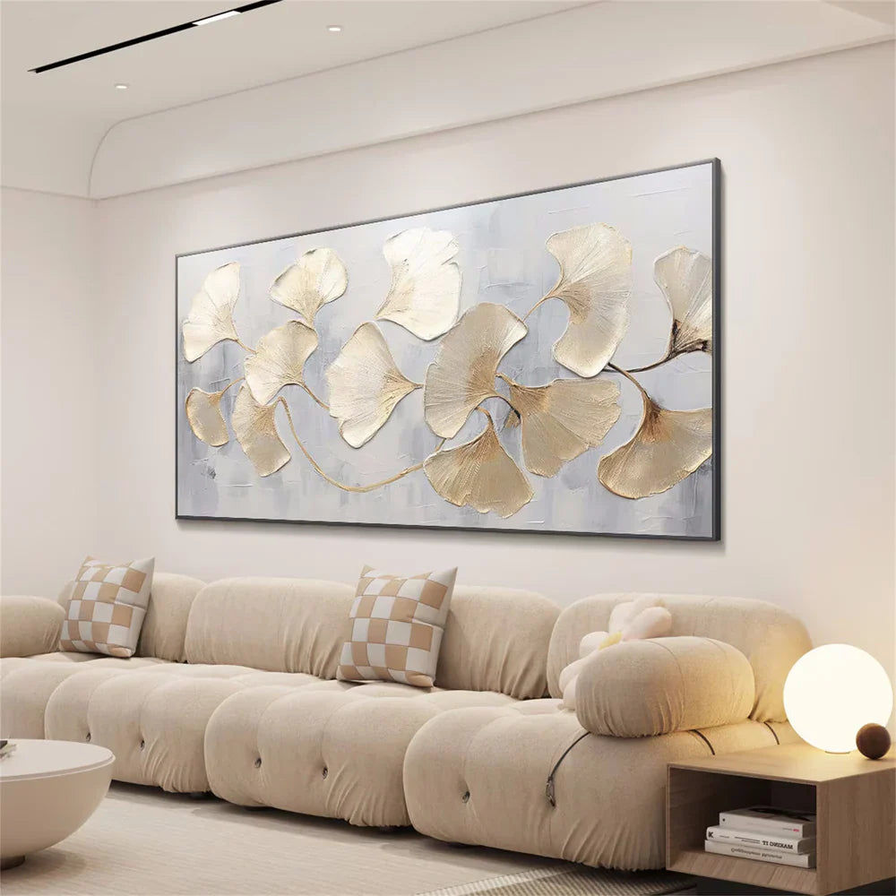 Abstract Flower And Tree Textured Canvas Art #MF001