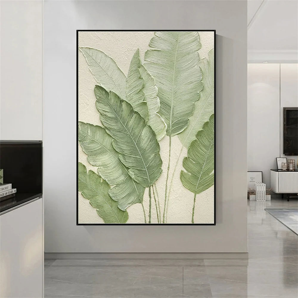 Abstract Flower And Tree Textured Canvas Art #MF065