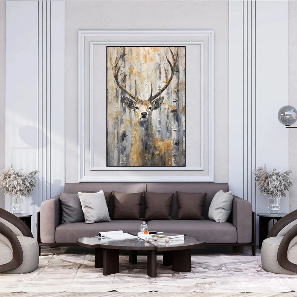 Abstract Animal Canvas Art #DW037