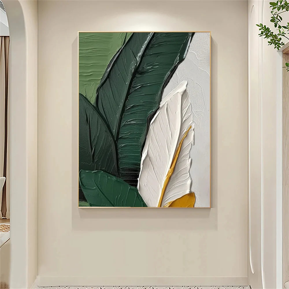Abstract Flower And Tree Textured Canvas Art Set of 2 #MF045