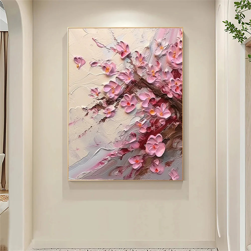 Abstract Flower And Tree Textured Canvas Art Set of 2 #MF064