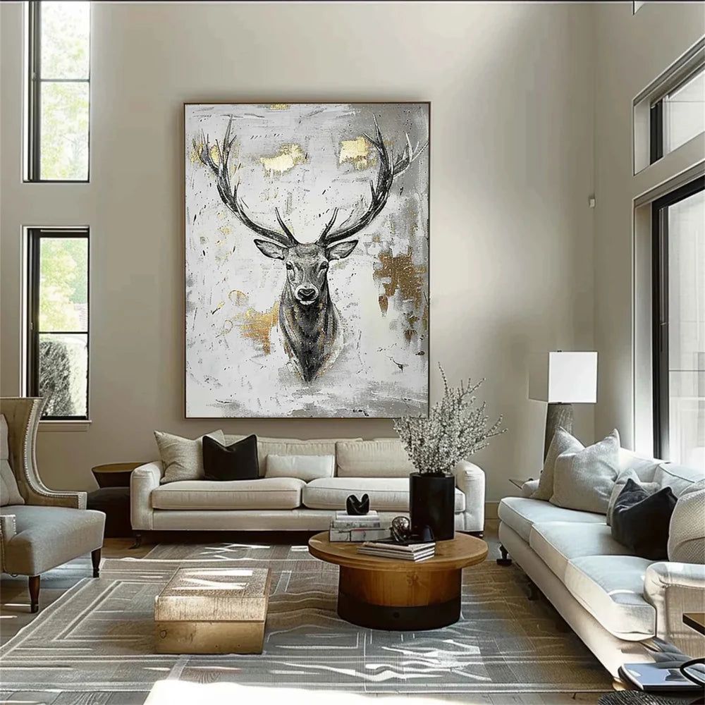 Abstract Animal Canvas Art #DW010