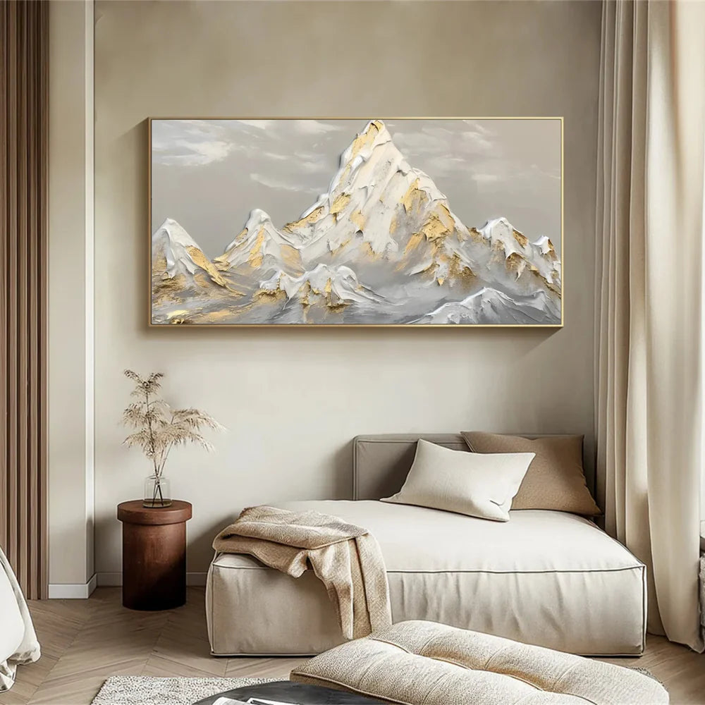 Abstract Mountain Textured Canvas Art #BT037