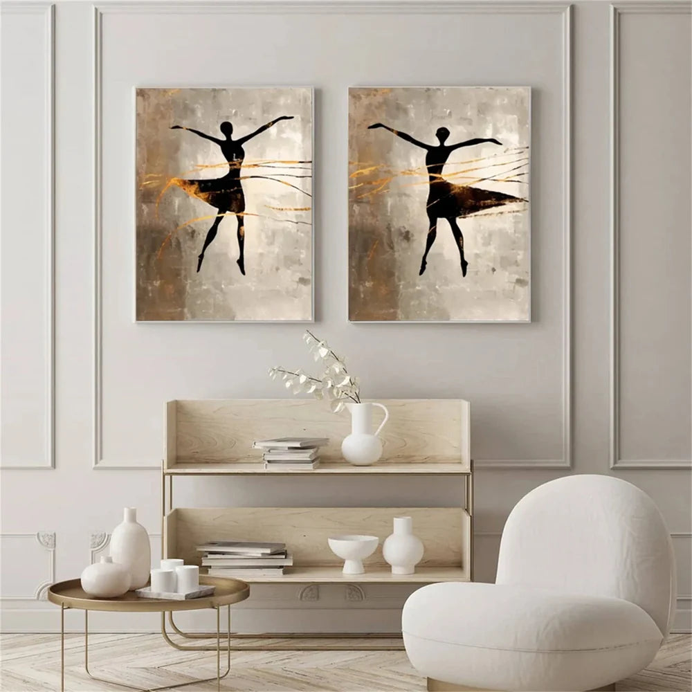 Abstract Portrait Set of 2 Wall Art # LA017