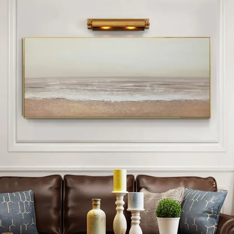 Abstract Ocean And Sky Canvas Art #OC067