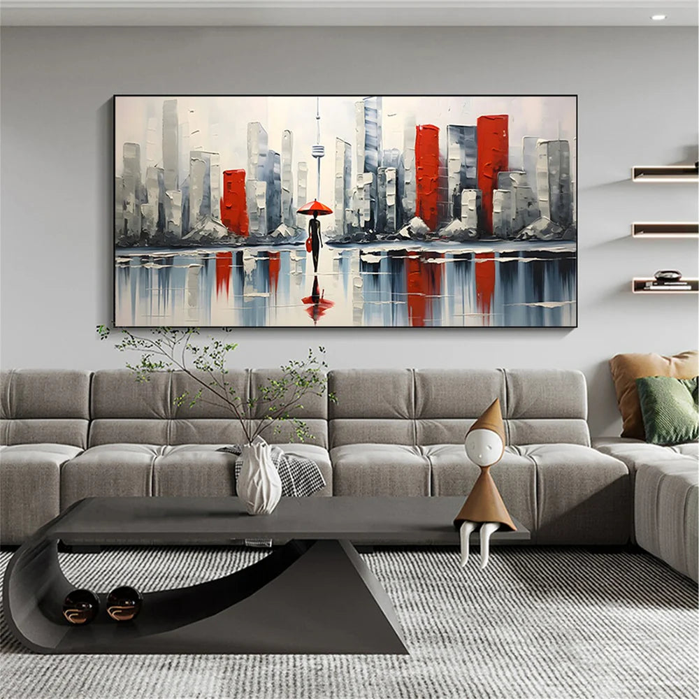 Abstract Urban Landscape Textured Painting #UL009