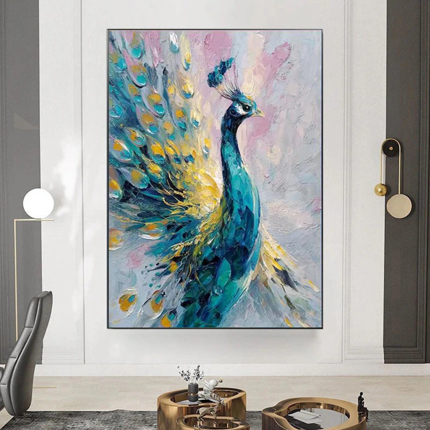 Abstract Animal Textured Canvas Art #DW114