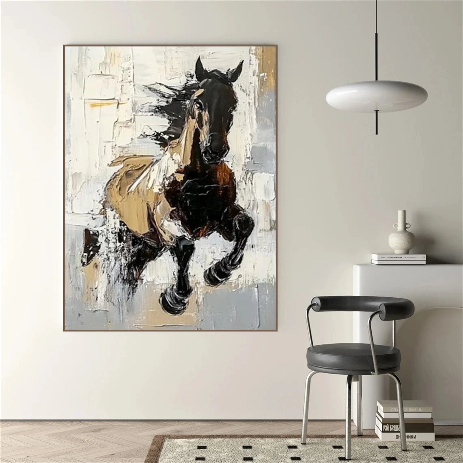 Abstract Animal Horse Canvas Art #DW101