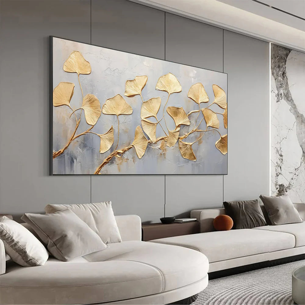 Abstract Flower And Tree Textured Canvas Art #MF002