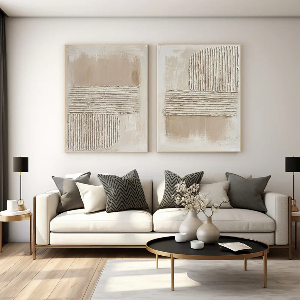 Wabi Sabi Textured Wall Art Set of 2 #VS034