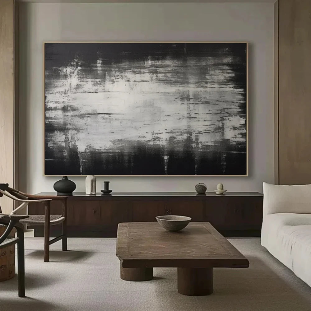 Black and White Minimalist Canvas Art #WZ052