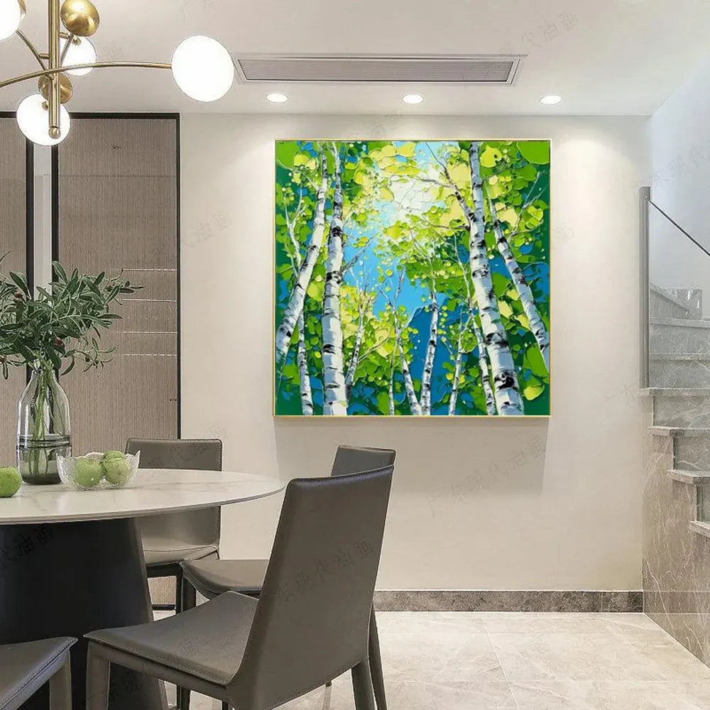 Abstract Flower And Tree Canvas Art #MF044