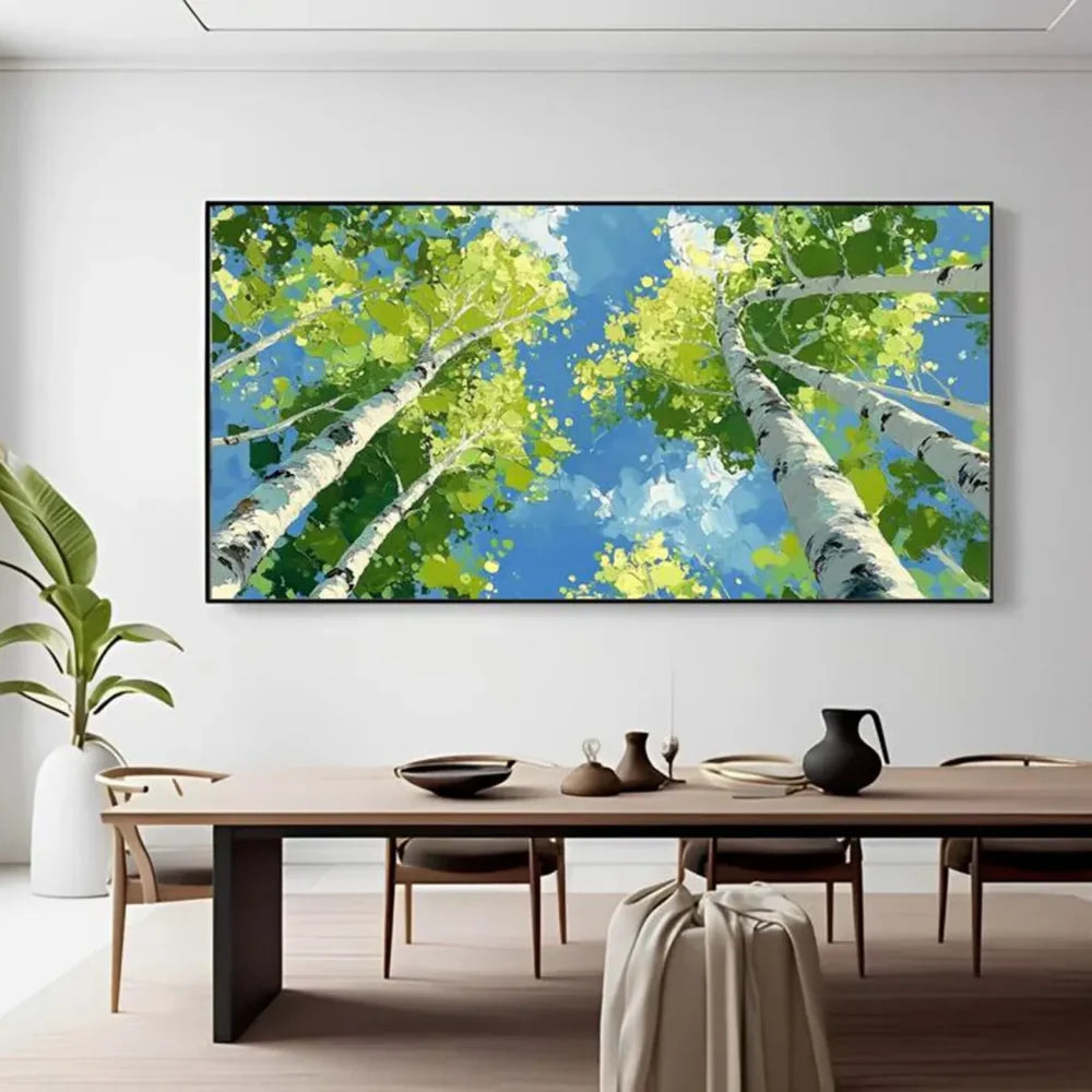 Abstract Flower And Tree Canvas Art #MF043