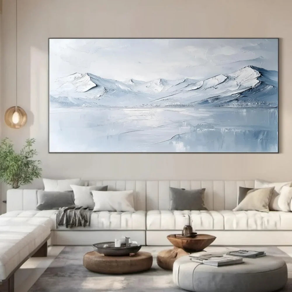 Abstract Mountain Textured Canvas Art #BT033