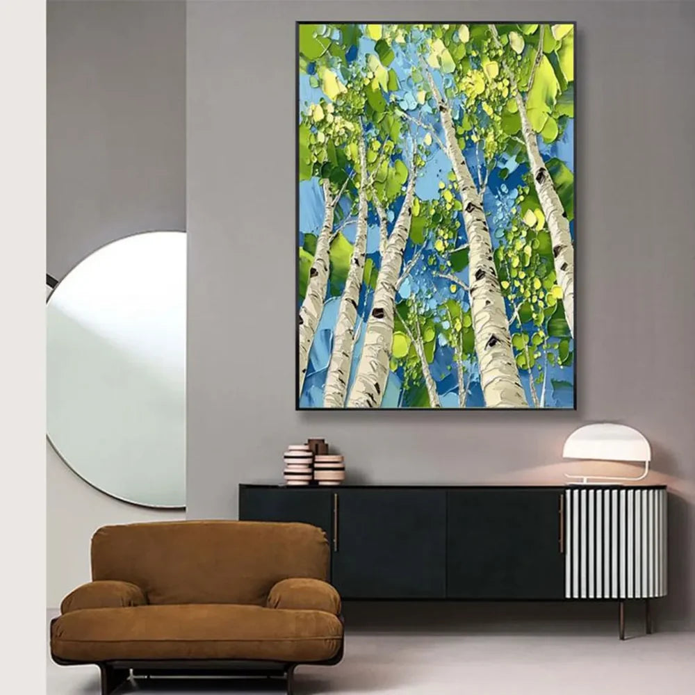 Abstract Flower And Tree Canvas Art #MF042