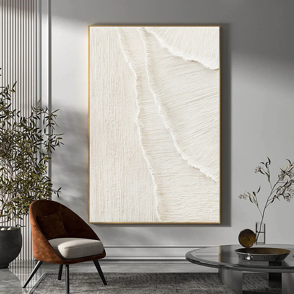 Beige Minimalist Textured Wall Art #WM006