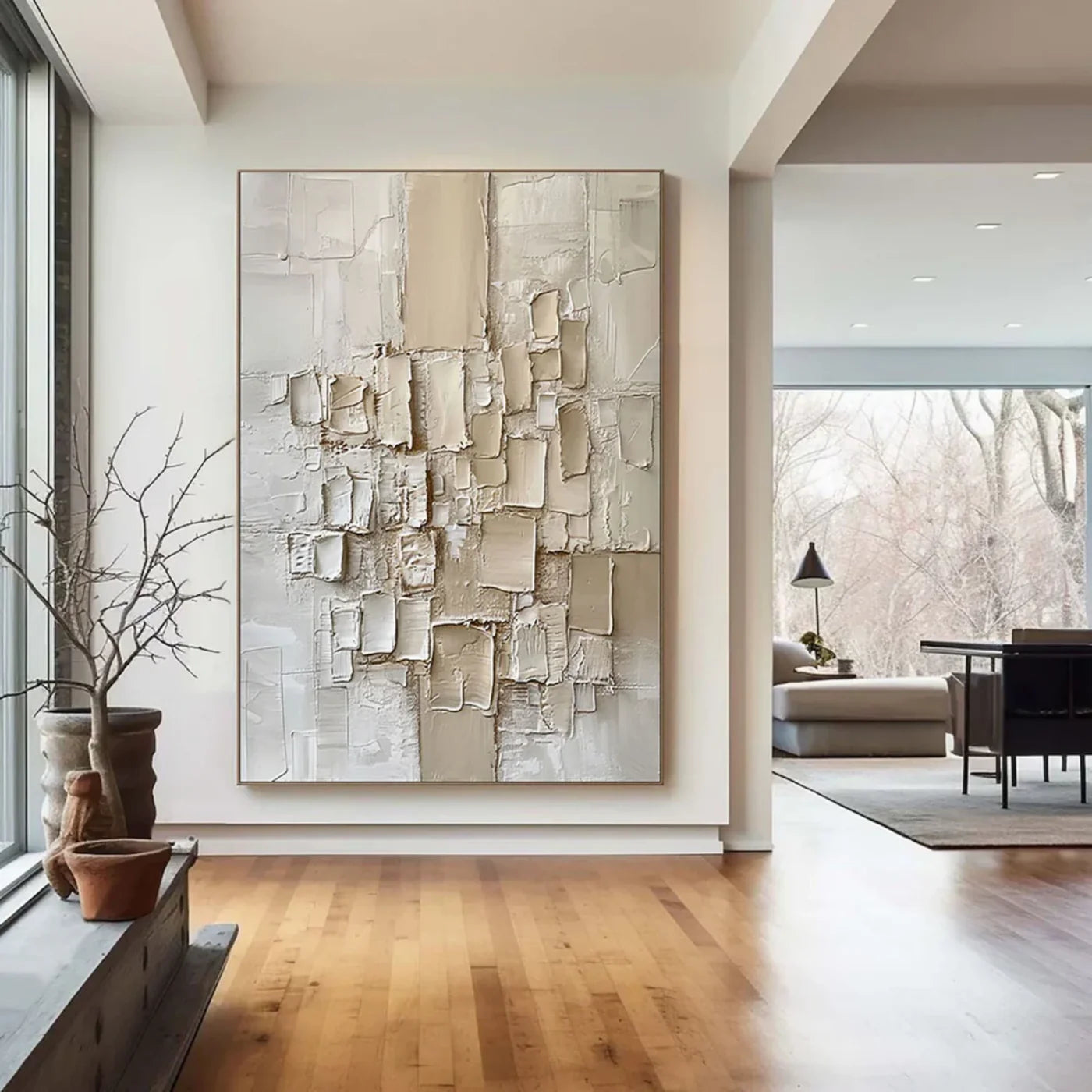 Abstract Textured Wall Art #VA079