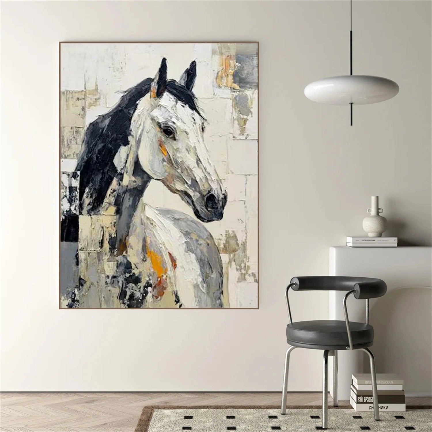 Abstract Animal Horse Canvas Art #DW100