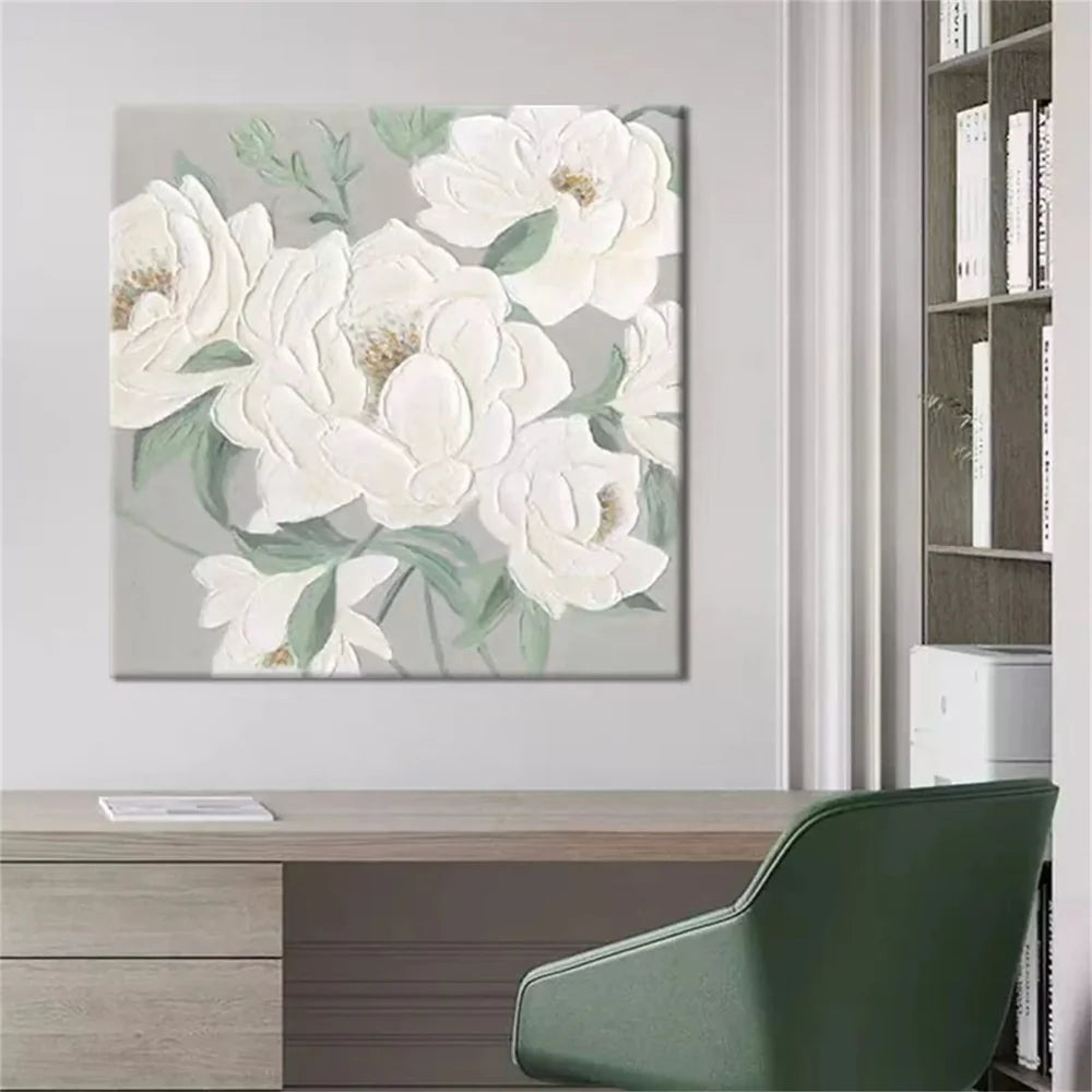 Abstract Flower And Tree Textured Canvas Art #MF055