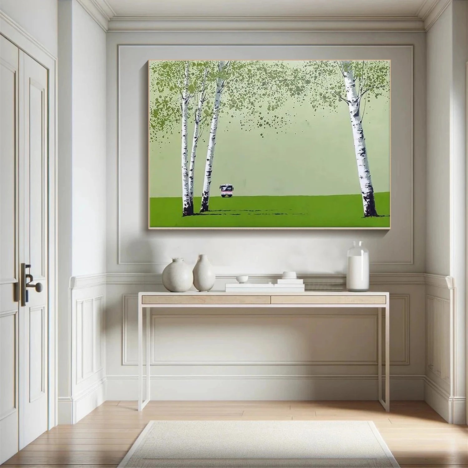 Abstract Flower And Tree Canvas Art  #MF147