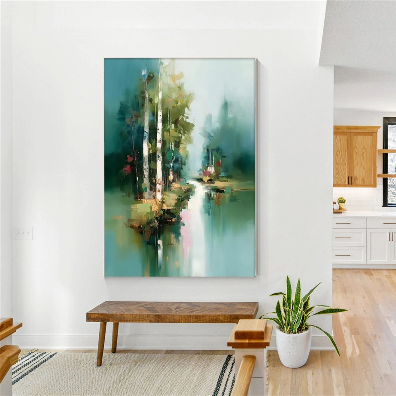 Abstract Flower And Tree Canvas Art  #MF148