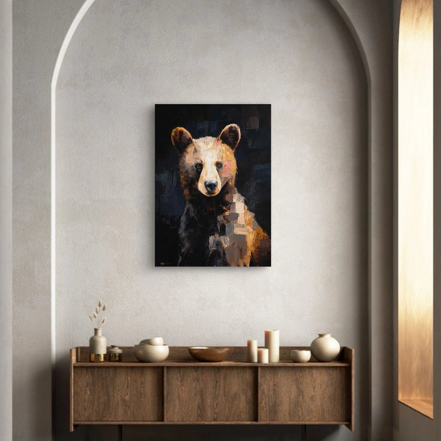 Abstract Animal Canvas Art #DW098