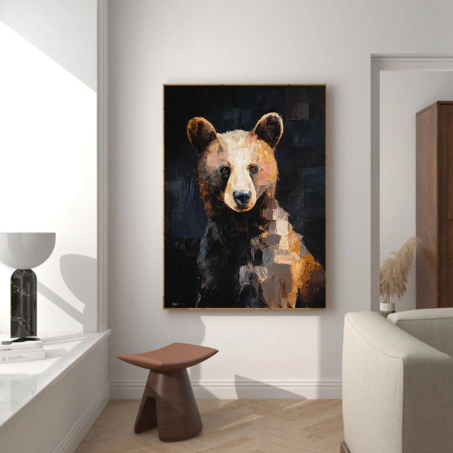 Abstract Animal Canvas Art #DW098