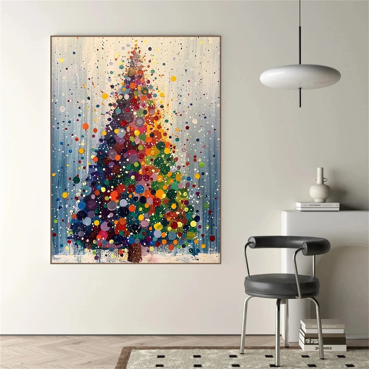 Abstract Flower And Tree Canvas Art  #MF150