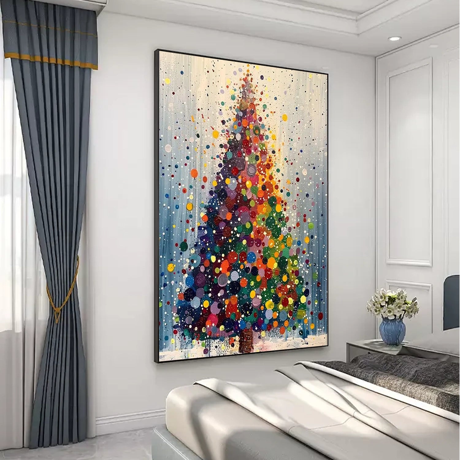 Abstract Flower And Tree Canvas Art  #MF150