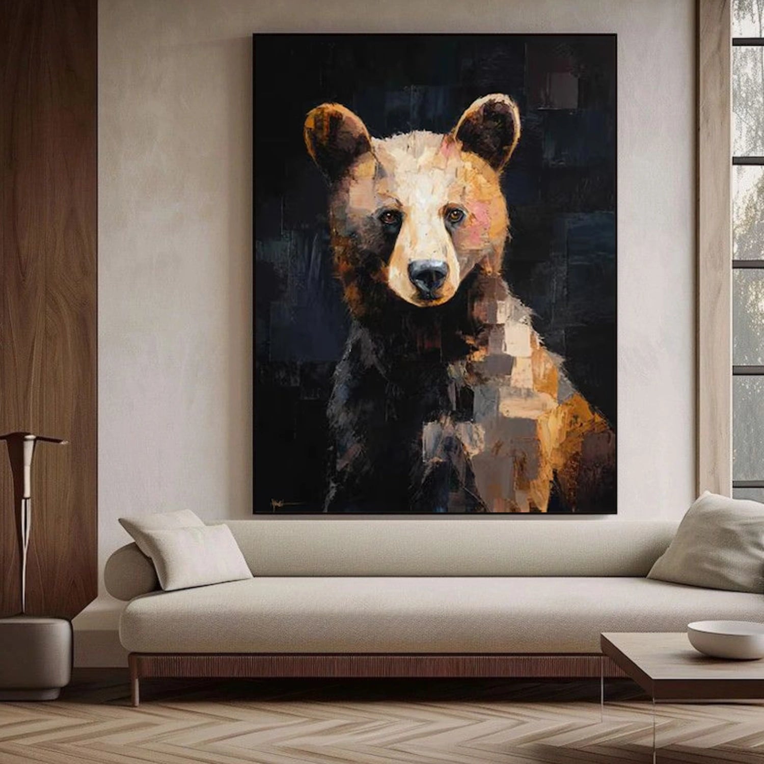 Abstract Animal Canvas Art #DW098