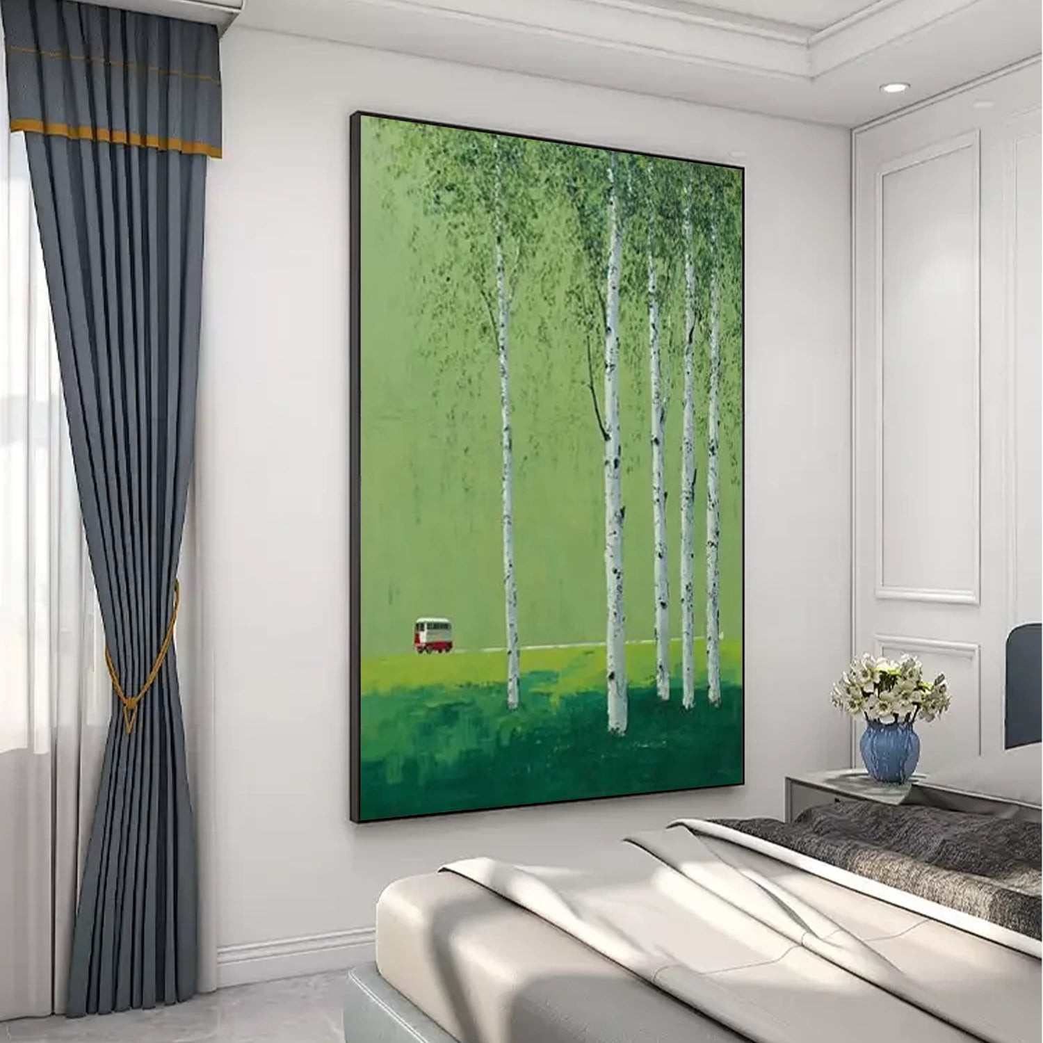 Abstract Flower And Tree Canvas Art  #MF151