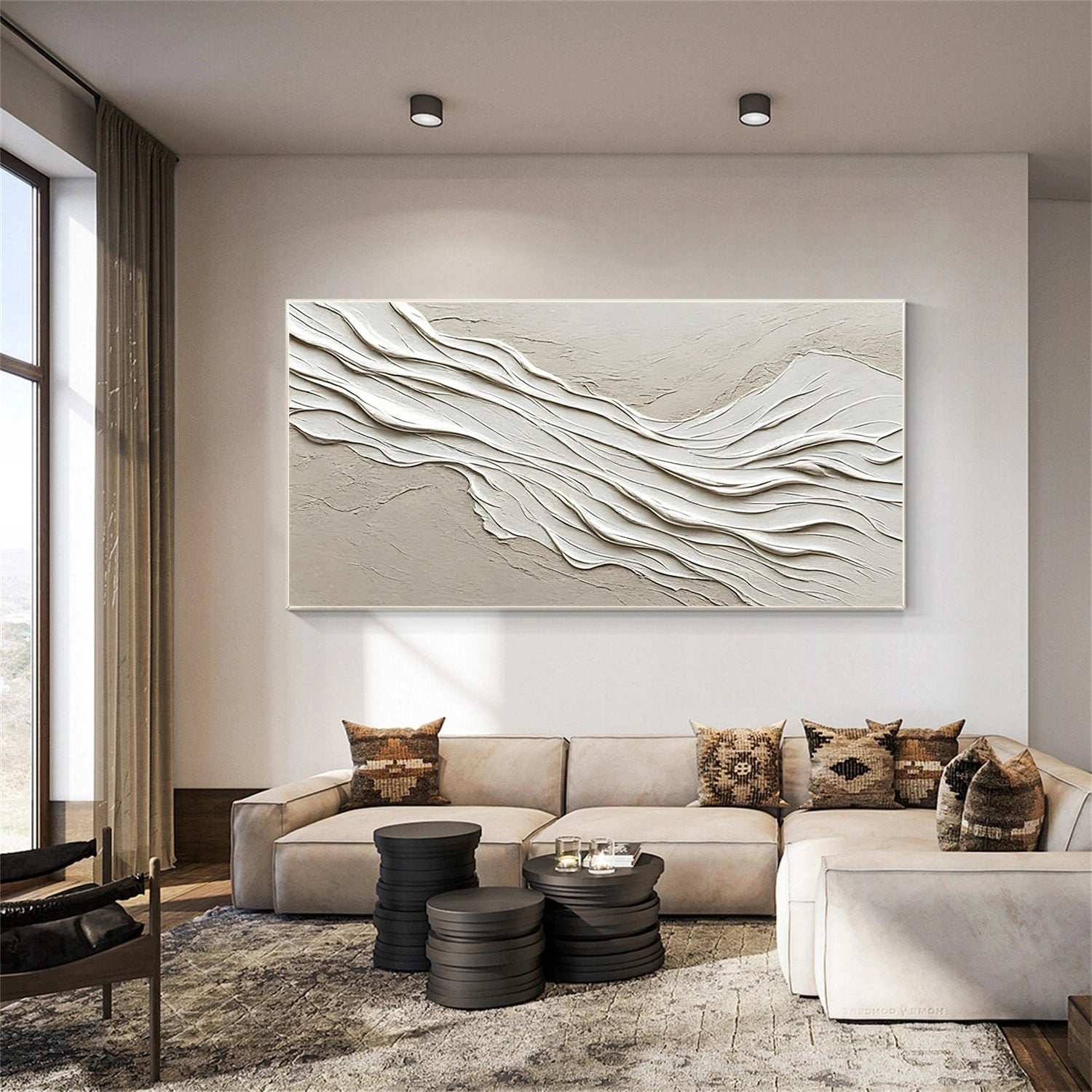 Minimalist Textured Canvas Art  #WM107