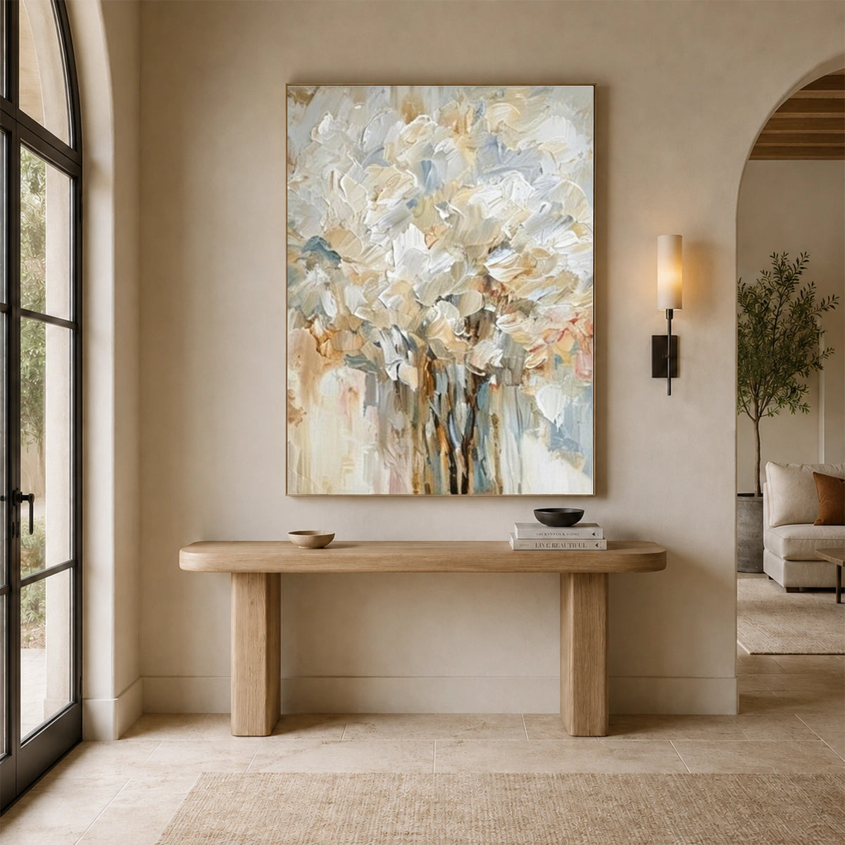 Abstract Flower And Tree Canvas Art #MF233