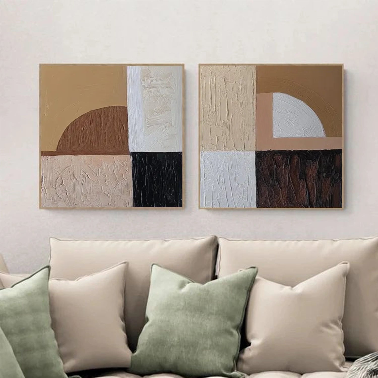 Abstract Textured Wall Art Set of 2 #VA109