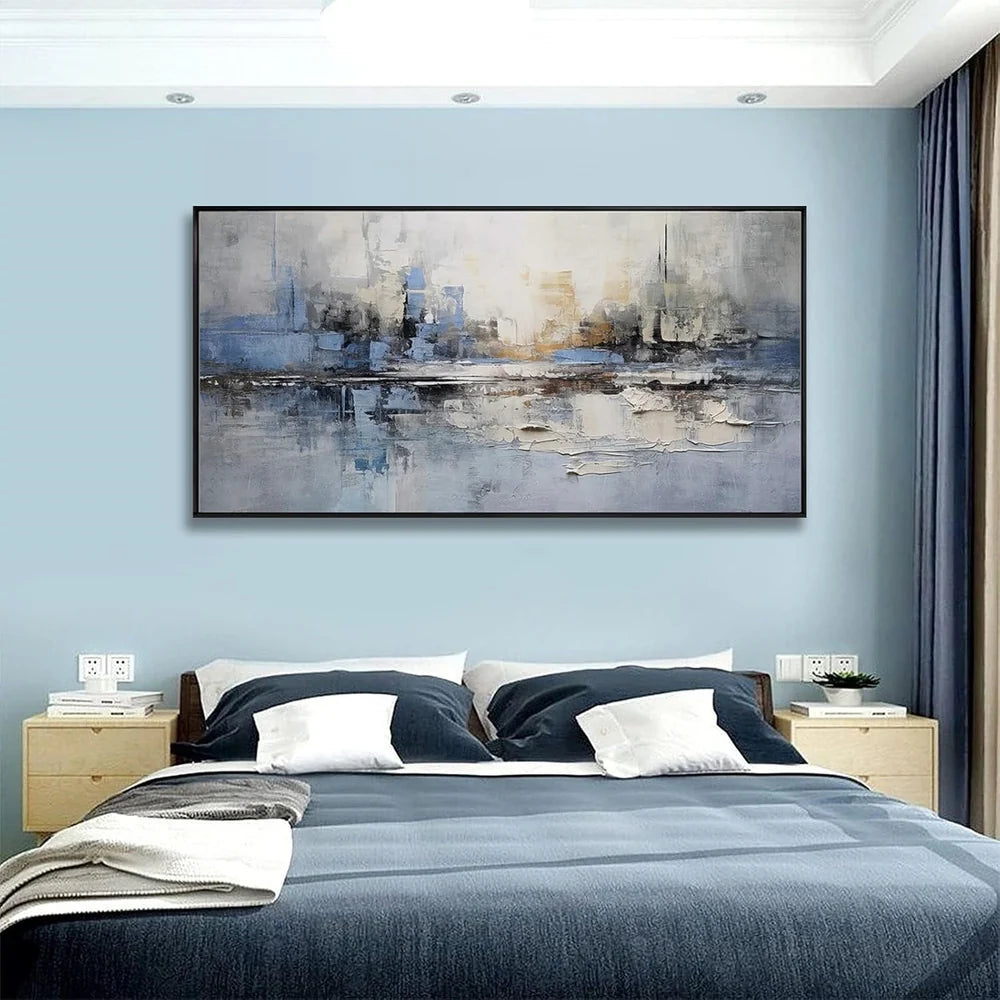 Abstract Urban Landscape Textured Painting #UL001