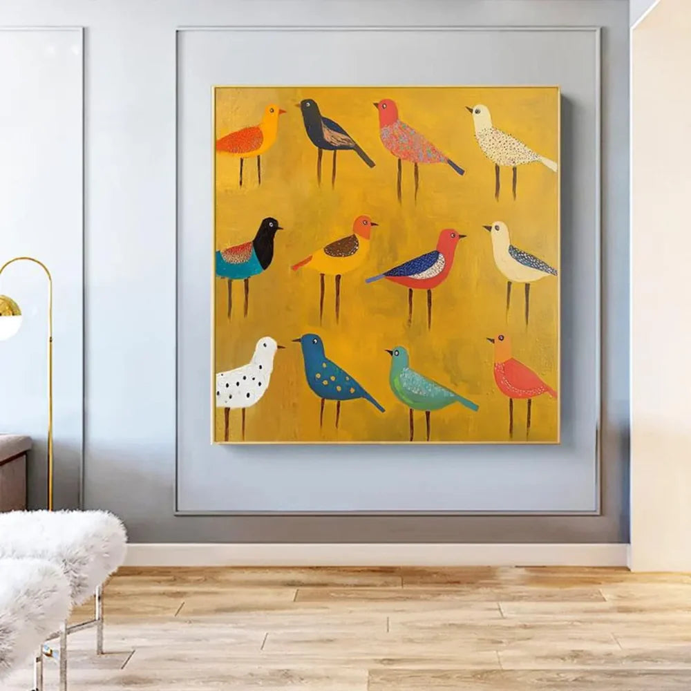 Colorful Abstract Animal Canvas Art  #DW055