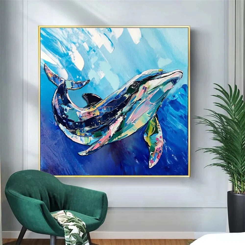 Abstract Animal Canvas Art #DW008