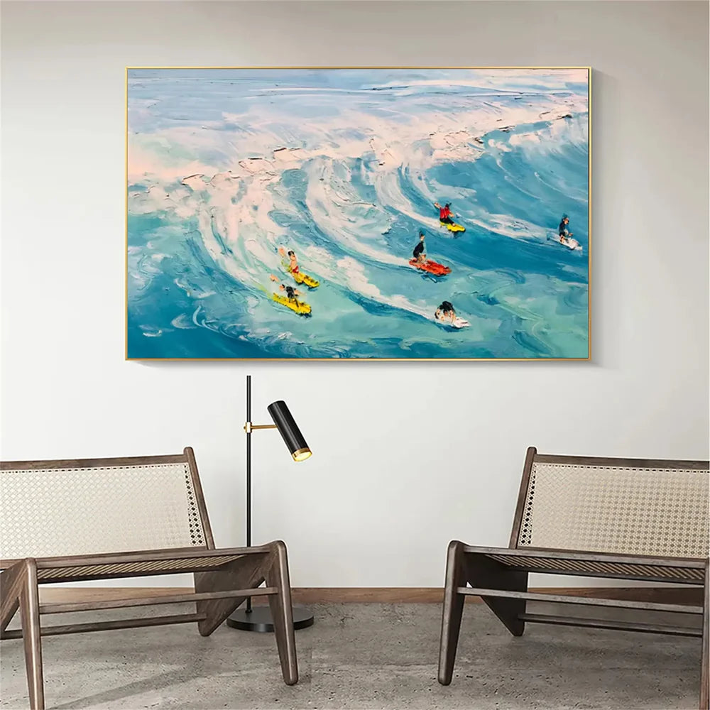 Surfing Sport Canvas Painting #PB028